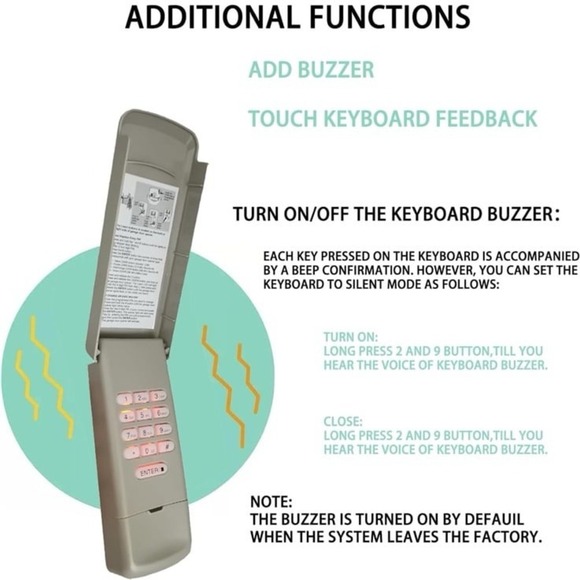 Wireless Garage Door Opener Keypad Remote Compatible with Liftmaster Chamberlain - Picture 7 of 11